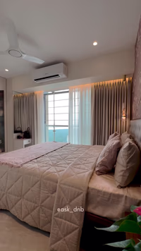 Bhagwati Eleganza, Ghansoli - Master Bedroom Interior Design