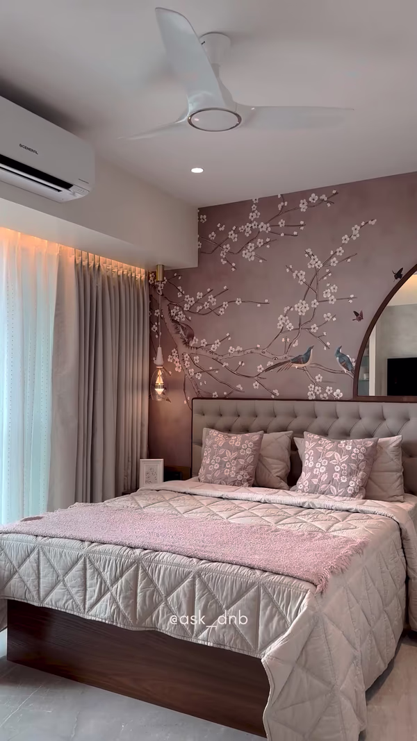 Bhagwati Eleganza, Ghansoli - Master Bedroom Interior Design